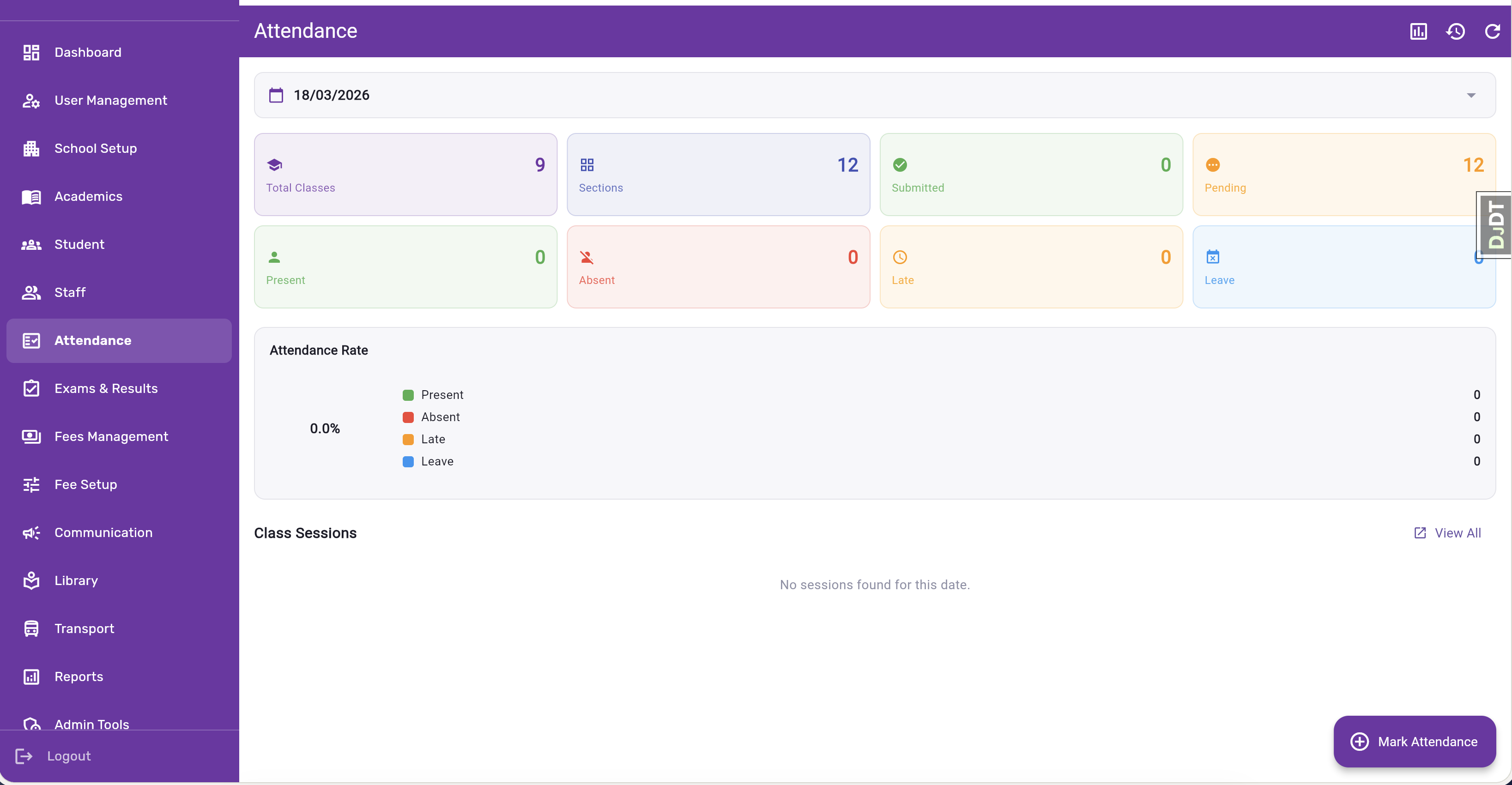 School Attendance Software India 2026 — SMS WhatsApp Alert to Parents — EduGradUP